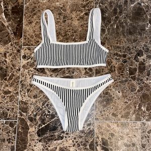 Zulu & Zephyr striped bikini